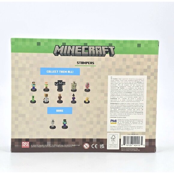 Minecraft Self-Inking Stampers Deluxe 8 Pack Collector Set With Hidden Surprise - Picture 6 of 9